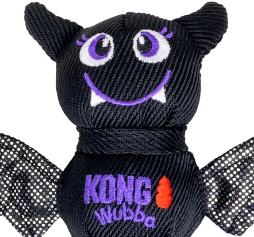 KONG Halloween Wubba Bat Small 2 Pack – Durable Interactive Tug & Toss Dog Toy