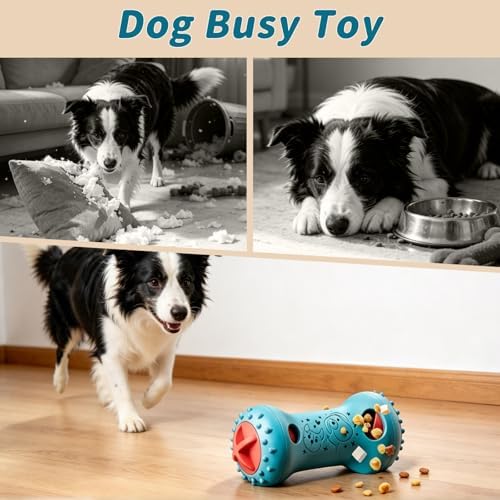 Interactive Dog Puzzle Toys - Dogs Treat Dispensing Enrichment Toy Mental Stimulation for Brain Cognitive Snack Spin for Dog Busy Boredom Teething Slow Feeder