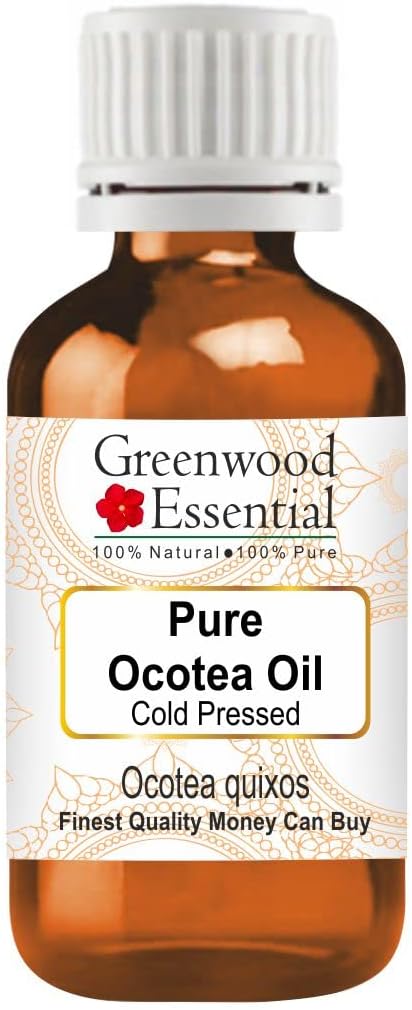 Greenwood Essential Pure Ocotea Oil (Ocotea quixos) Cold Pressed 5ml (0.16 oz)