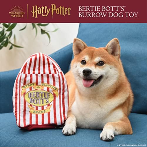 Harry Potter Bertie Botts Jelly Bean Burrow Dog Toy, 10 Inch