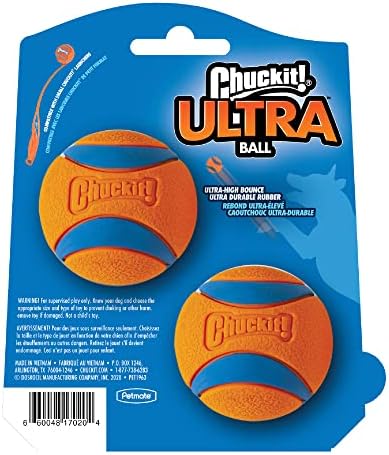 Chuckit! Ultra Ball Dog Toy, Balls for Dogs to Fetch, Durable Rubber, Small 2-inch (Pack of 24)