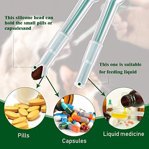 2 Pcs Pet Pill Plunger Popper for Small Cats Dogs