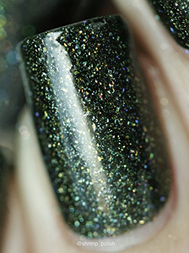 ILNP Ski Lodge - Deep Mossy Green Holographic Nail Polish