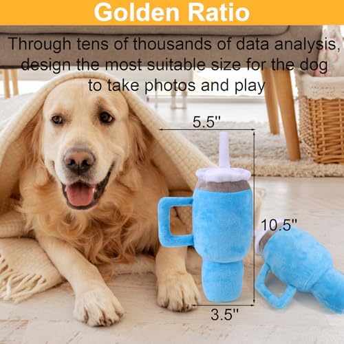 Mity rain 2PCS Funny Tumbler with Handle Cup Dog Toy