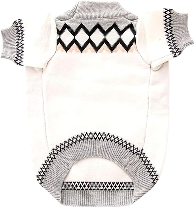 Dog Sweater for Small Dogs, Designer Dog Clothes, Luxury Pawda, Soft Knit | Designer dog clothes for small dogs with soft knit comfort, luxury styling and easy pullover fit for Yorkies in cold weather.
