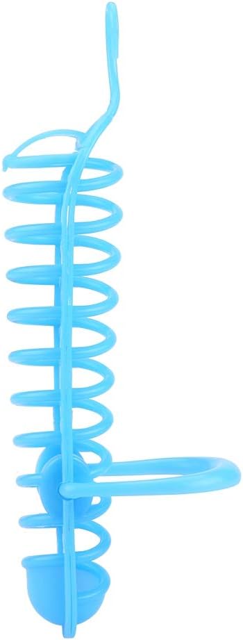 Millet Holder, Parrots Feeder Basket, Pet Parrot Fruit Fork Rice Ear with Plastic Food Feeding Perch Stand Bird Feed Toys Blue Holder for Supplies Vegetable Millet