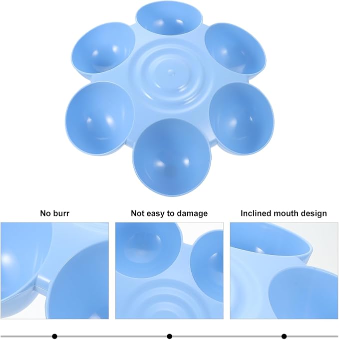 Hemobllo Multipurpose Pet Feeding Bowl with Flower Shape Design for Cats and Dogs Durable Food and Water Dish Easy to Clean 14.17 X 14.17 X 3.54 Inches