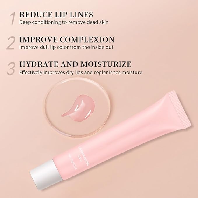Summer Butter Lip Balm Lip Gloss, Ultra-Hydrating Natural Vegan Lip Balm, Sheer-Tinted Shine & Hydration, Soothes & Softens Dry Lips Skincare, Bálsamo labial hidratante #4 Cake 0.5 Fl Oz