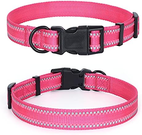 Mile High Life Reflective Dog Collar, Adjustable Lightweight Quick Release