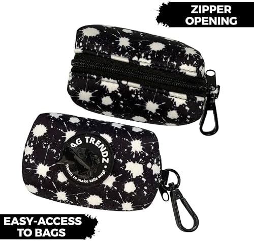 WAG TRENDZ Dog Bag Holder | Poop Bag Dispenser For Leash | Splatter Swagger