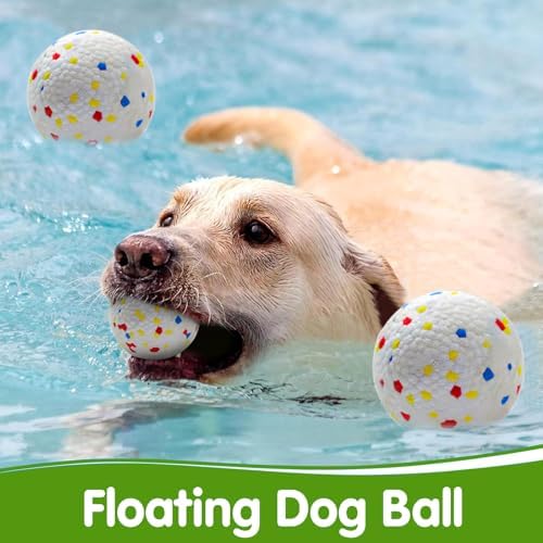 Dog Toy Balls 2.2 Inch, Indestructible Dogs Balls 5 Pack for Aggressive Chewers, Durable Interactive Toys for Small and Medium Puppy, Perfect for 2.2" Automatic Dog Ball Launcher (ETPU Material)