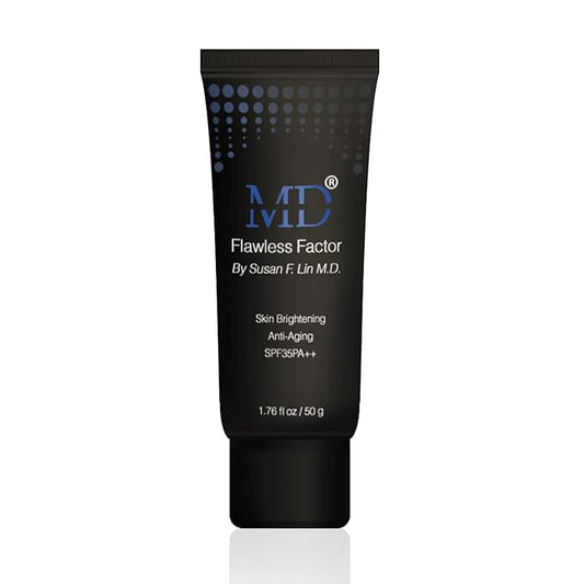 MD Flawless Factor BB Cream – Skin Brightening Anti-Aging Moisturizer with SPF 35 PA++ | 1.76 fl oz (50g) | Buildable Coverage