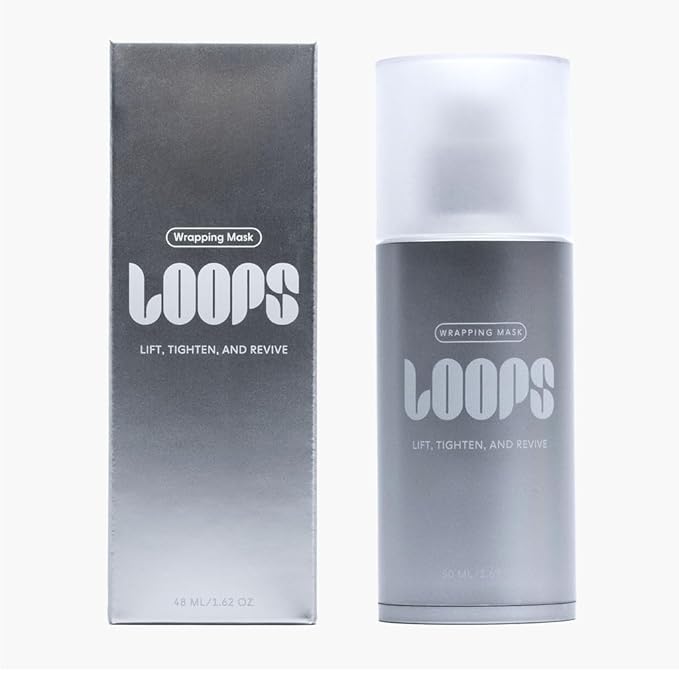 LOOPS Collagen Wrapping Mask - Lifts and Firms Skin for a Smoother Look - Peel Off Collagen Face Masks - Skin Tightening Facial Mask for Anti-aging, Moisturizing, Replenishing Overnight Face Mask