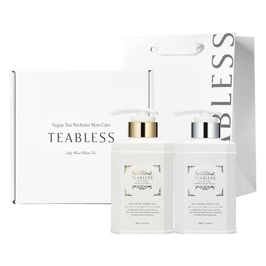 TEABLESS Perfumed Body Wash, Hydrating Body Cleanser for Sensitive Skin | Gentle, Moisturizing, Non-Sticky, Korean Skin Care (Floral Musk, Body Duo)