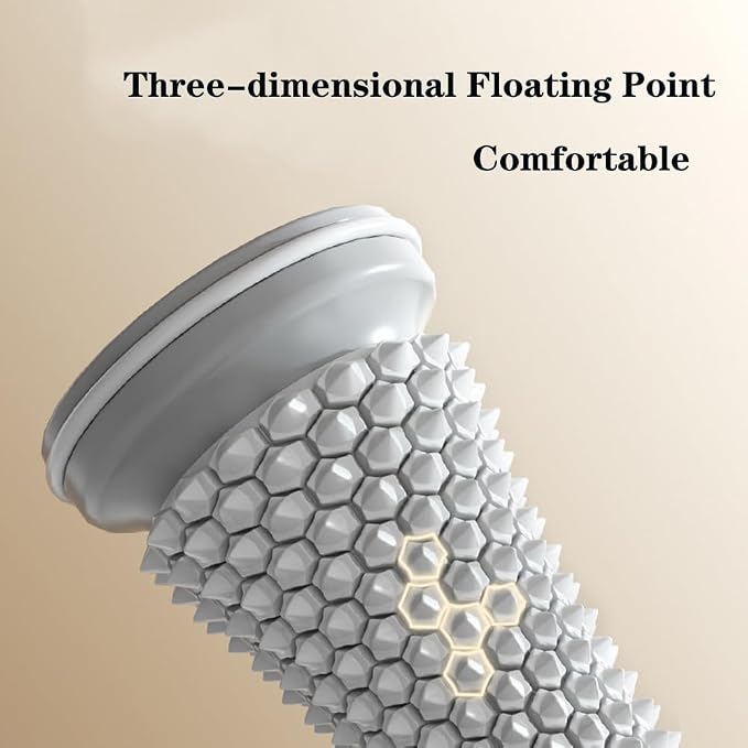 Foot Massage Roller Manual Trainer for Relieve Plantar Fasciitis Heel & Foot Arch Pain and Deep Tissue Massage Multi-Functional Feet Massages Trigger Point Therapy Reflexology Tool Gray