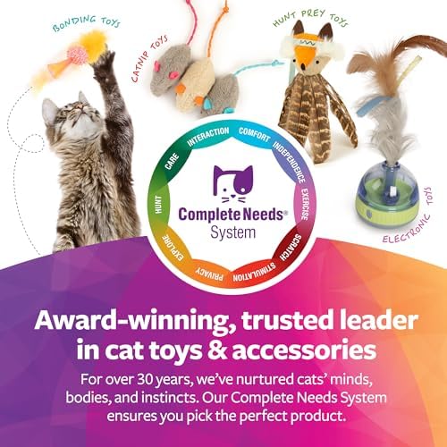 SmartyKat Magic Mice Compressed Catnip and Ribbon Cat Toys, Mess-Free for Hunting & Batting Fun for Cats & Kittens, Set of 3