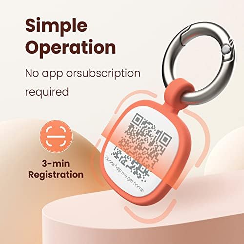 Pawaii Dog ID Tag, Silent Silicone QR Code Tag, Scan Alerts, No App, 1 Pack