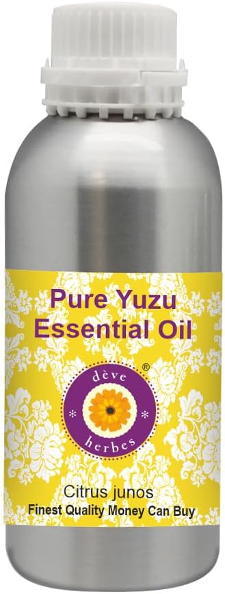 Deve Herbes Pure Yuzu Oil (Citrus junos) Cold Pressed 300ml (10 oz)