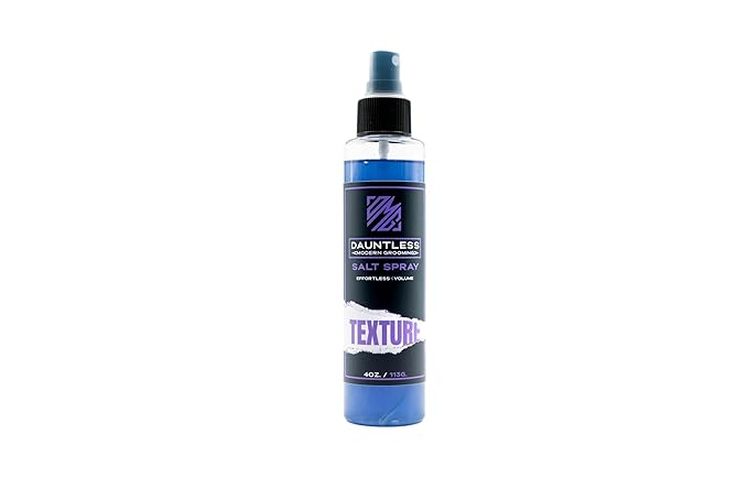 Dauntless Sea Salt Spray for Hair – 4oz Texturizing Spray for Men & Women – Natural Matte Finish, Medium Hold, Adds Volume & Grit, Lightweight Formula for Damp or Dry Hair