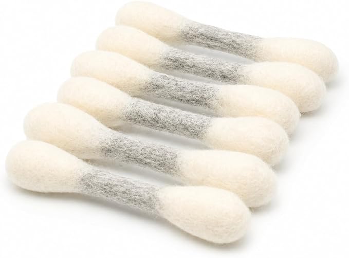 Glaciart One MINI Swabs Cat Toys with Catnip - 6 Pk | Durable for Chew, Cute Cat Toys Interactive Kitty for Boredom, Exercise, & Play | Filled w/Organic Catnip for Anxiety & as Digestive Aid