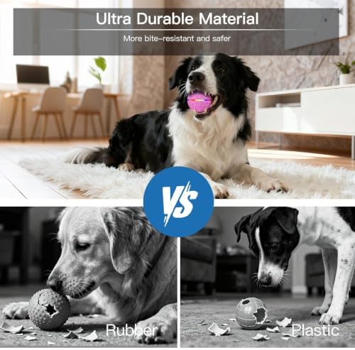 Interactive Smart Moving Dog Ball Toy, E-TPU for S/M Dogs