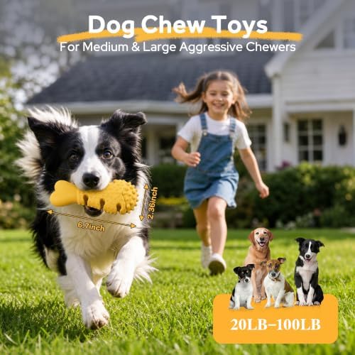 Chicken Leg Dog Chew Toy for Aggressive Chewers, Tough Dog Toys, for Large