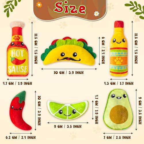 L1rabe Mexican Catnip Stuffed Toys for Cats, for Kitty Lover