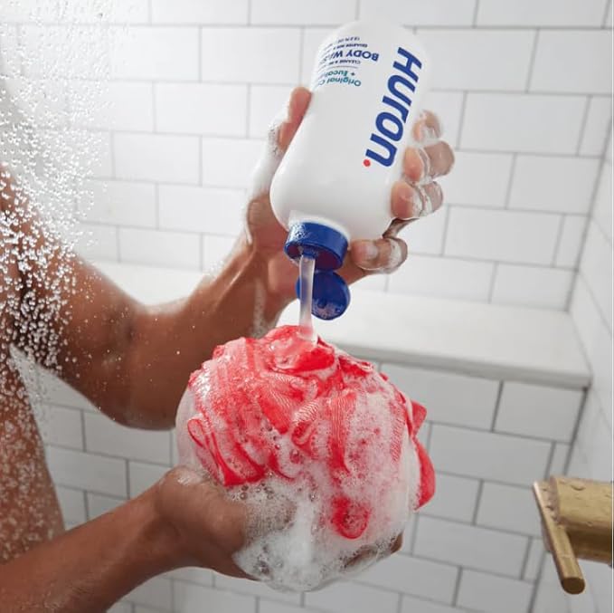 Huron Body Wash for Men and Women, Hydrating Daily Cleanser with Sea Salt + Driftwood Scent, Moisturizing Shower Gel, non-toxic, Phthalate-Free Clean Ingredients for Men, 11.3 Fl oz