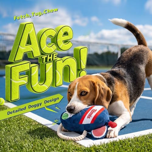 Interactive Plush Squeaky Dog Toy for Puppy Small & Medium Dogs