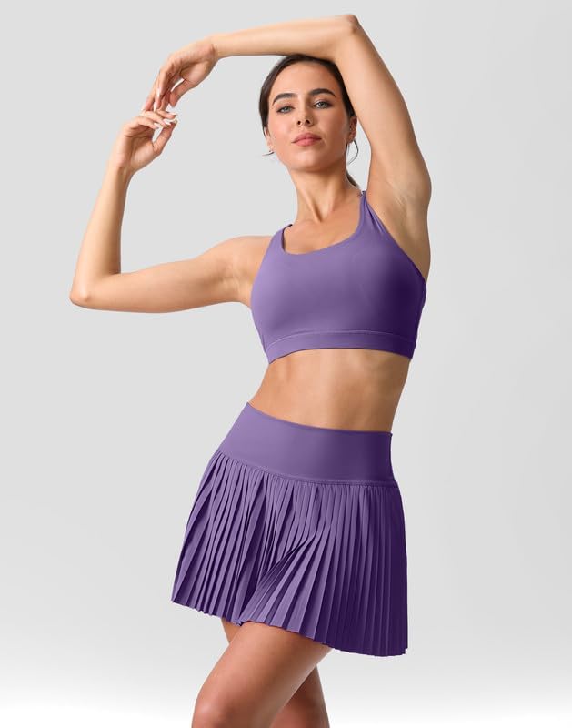 Pleated Tennis Skirt for Women with Pockets Shorts Women's High Waisted Lightweight Athletic Golf Skorts Skirts