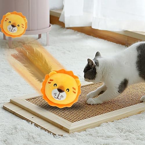 Jiexily Interactive Dog Toys, 2025 New Active Moving Pet Plush Toy, Squeaky Moving Ball Puppy Toys, Rechargeable Cartoon Plush Bounce Talking Toys to Keep Them Busy (Dog)