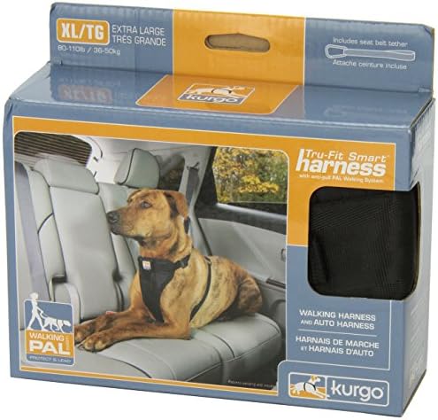 Kurgo Tru-Fit Smart Harness, Black, Extra Large
