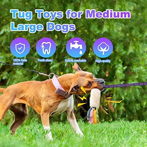 wodoca Dog Rope Toys, Dog Tug Toy for Boredom Suitable for Dogs of All Ages
