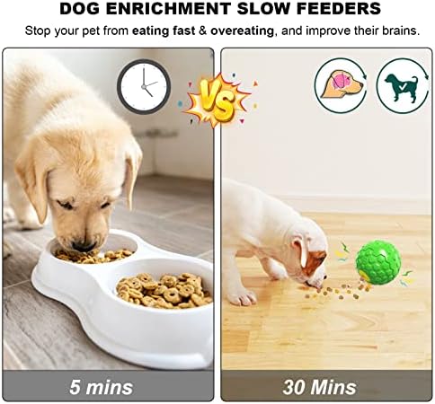 Dog Puzzle Toy – Durable Squeaky Chew Toy for Medium & Large Dogs, Treat Dispenser for Slow Feeding & Interactive Play (Green)