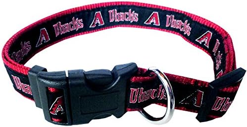 MLB Arizona Diamondbacks Licensed PET COLLAR- Heavy-Duty, Strong, and Durable Dog Collar. Available in 29 Baseball Teams and 4 Sizes