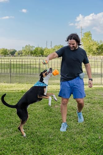 3-in-1 Dog Walking Kit - Silicone Treat Pouch, Portable Water Bottle (350ml) & Rope Tug Toy - Hands-Free Training Set