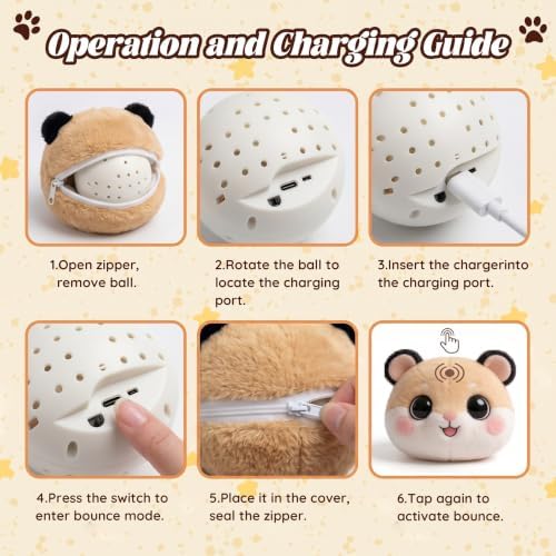 Interactive Dog Toys for Small Medium Large Dogs to Keep Them Busy(Hamster)