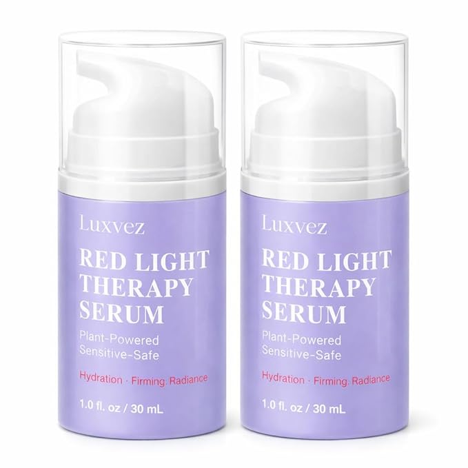 LED Red Light Skincare Activation Serum for Face, Hydrating Gel Serum for Smooth Device Glide & Comfort, Helps Skin Look Radiant and Refined, 2 Pack (2 x 1 fl oz / 30 mL)