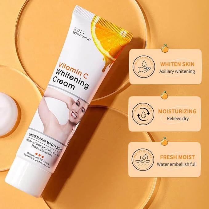 Body VVhitening Cream for Private Area and Bikini Area, Quick Results Vitamin C Skin Care Cream for Underarm, Neck, Armpit, Elbow, Knees and Inner Thigh (1.8 FL.Oz)