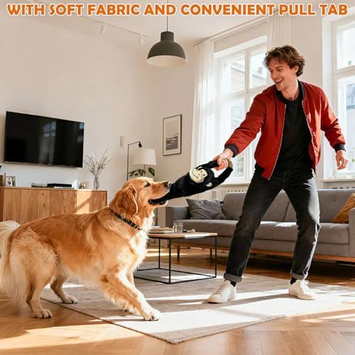 No Stuffing 5-Pack Dog Toys, Squeaky Plush with Crinkle for Medium Pets