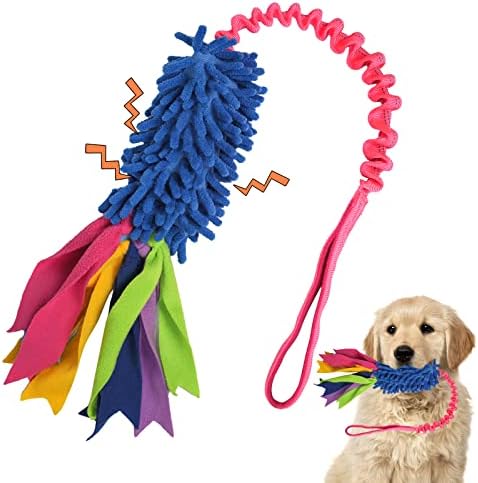 wodoca Dog Tug Toy, Dog Toys for Aggressive Chewers, Strong Squeak Rope Toy