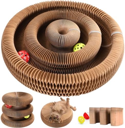 Double-Layer Cat Track Ball Toy, Cat Ball Adventure The Ultimate Interactive Mental Physical Exercise for Indoor Cats Toy