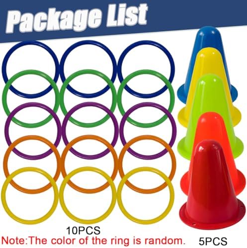 20PCS Rabbit Training Rings Toy for Small Pets, Bunny Enrichment 5Stacking & 15 Rings for Adult Pet Owners