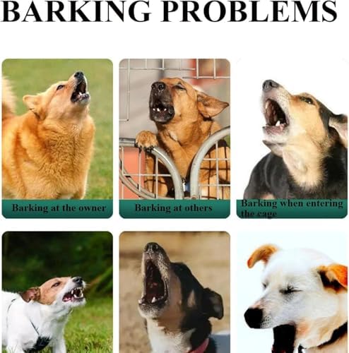 Barkbuz Anti Bark Device - Qinux Barkbuz, Anti Dog Barking Device with 3 Modes, Three Adjustable Frequency Modes, Waterproof & Rechargeable Barks Deterrent for Small Medium Large Dogs (1pcs)