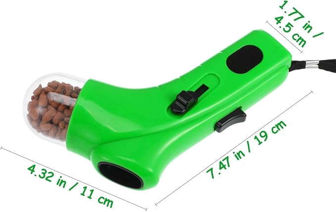 Toys Puppy Treat for Dispenser Dispensing Auto Food Dog Catapult Interactive Launcher Pets Feeder Snack Toy Green Cat Lightweight Snacks Dogs Training Pet Ball Thrower
