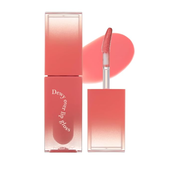 MQNY(MACQUEEN NEWYORK Dewy Over Lip Gloss 3g (#05 Peach Sharbet, Coral Peach)