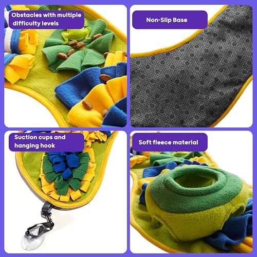 Snuffle Mat for Dogs & Cats - Slow Feeder Dog Enrichment Puzzle Toy