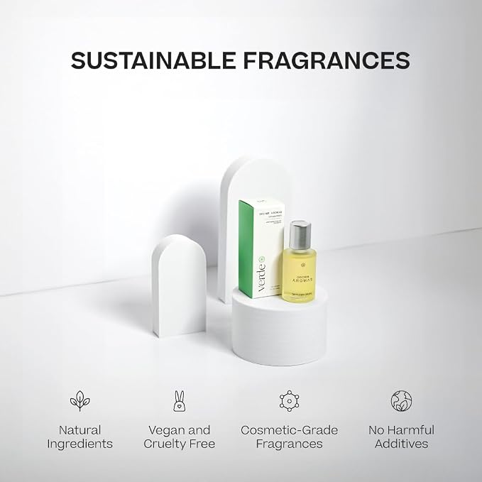 Doctor Aromas Premium Therapeutic Essential Oils Fragrance Scents Bottles Refills – Organic Aroma, Safe for Diffusers, Aromatherapy – Lavender & Bergamot – 1 OZ (Verde, 2-Pack)