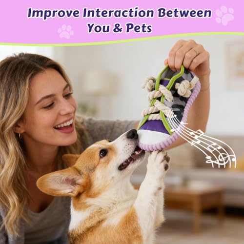 Dog Chew Toys Funny Shoe Squeaky Toy for Puppy