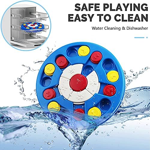 Joansan Dog Puzzle Toy, Interactive Dog Game, Mentally Stimulating Treat Dispenser for Large Dogs, Food Grade Material, Sequential Skills, Portable | Treat Dispenser & Slow Feeder for Small Medium & Large Dog Treat Training (Higher Level 2-3)